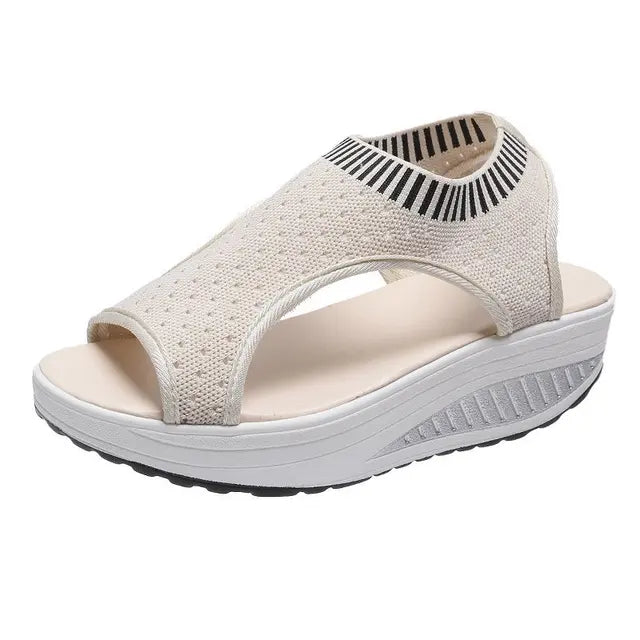 Plus Size Sandalen Vrouwen  Mode Casual Platform Schoenen Vrouwen Schoenen Comfort Zomer Zachte Sport Sandalen Ademende Sneakers