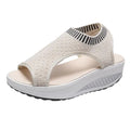 Plus Size Sandalen Vrouwen  Mode Casual Platform Schoenen Vrouwen Schoenen Comfort Zomer Zachte Sport Sandalen Ademende Sneakers