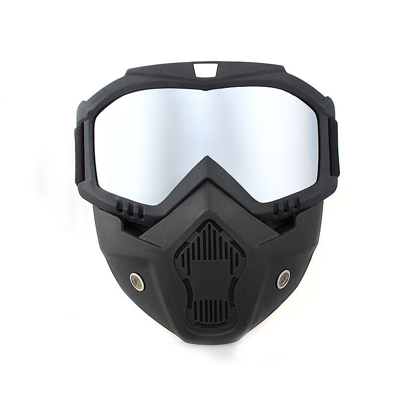 Masque moto ski tout-terrain style Harley rétro
