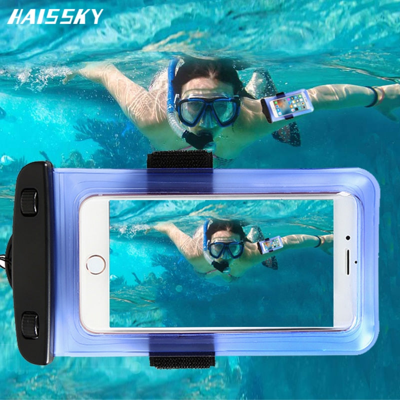 Coque téléphone étanche brassard sport natation