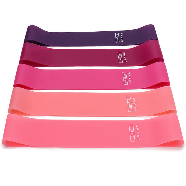 Five-Piece TPE Resistance Bands for Squats, Butt Lifting, Leg and Arm Training, Body Shaping, Yoga Elastic Loop Bands