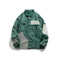 Unique Design Patchwork Denim Jacket for Men