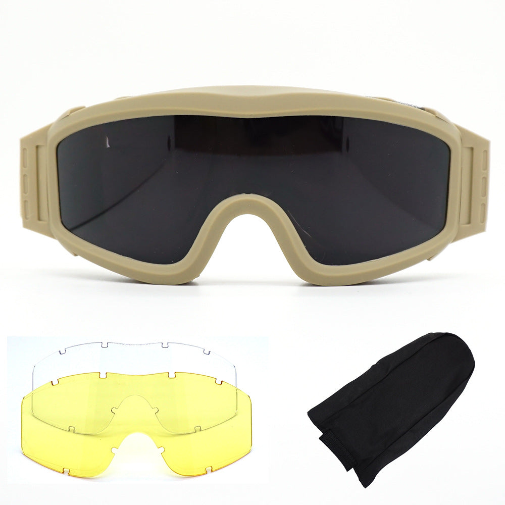 Lunettes tactiques militaires CS outdoor 3 verres