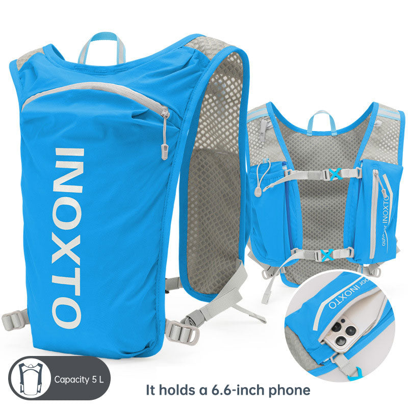 Sac à dos running 5L léger - Sac trail marathon cyclisme avec poche hydratation