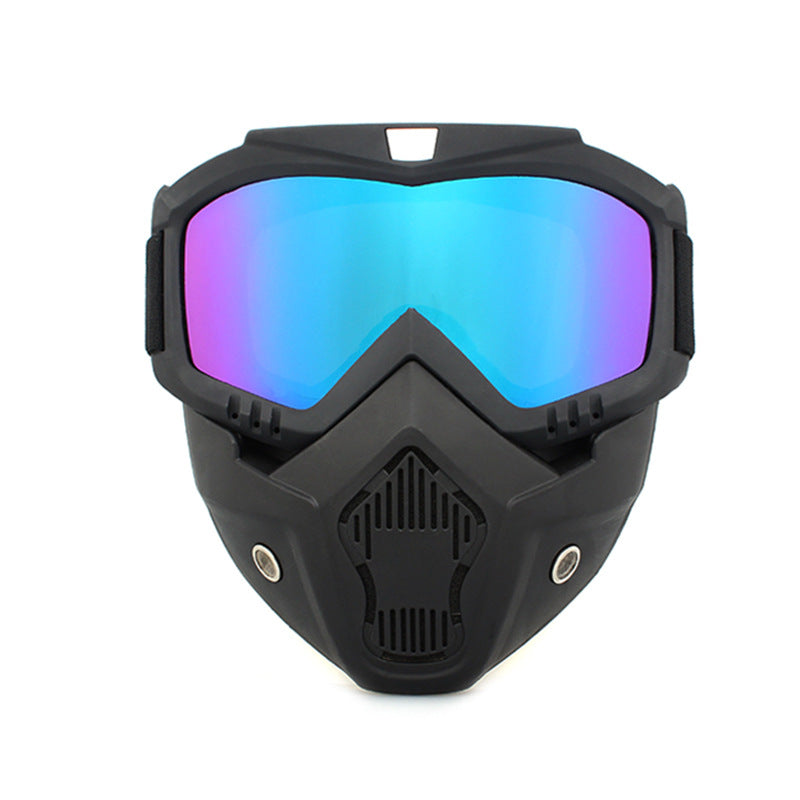 Masque moto ski tout-terrain style Harley rétro