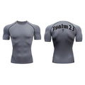 Cropped Fitted Short Sleeve T-Shirt  Quick-Dry Breathable Basketball Running Training Base Layer Sport Fitness Top