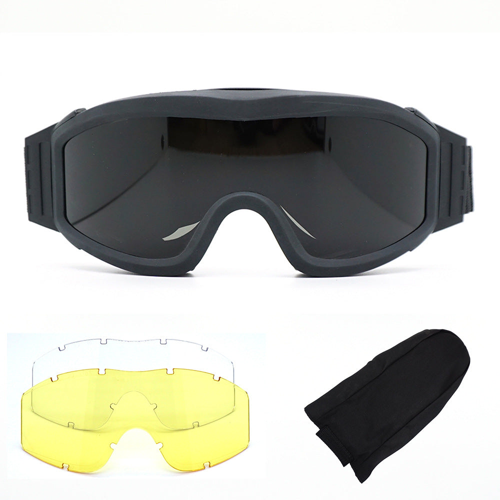 Lunettes tactiques militaires CS outdoor 3 verres
