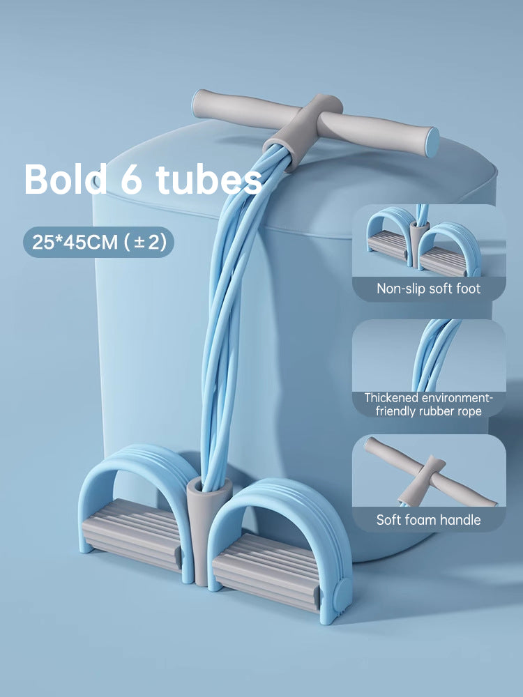 Bandes de résistance élastiques - Kit 6 tubes pour fitness et musculation à domicile