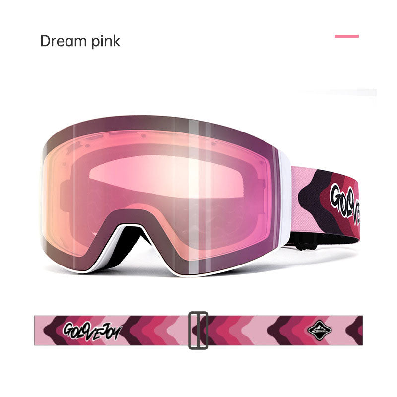 Masque ski magnétique anti-buée homme femme