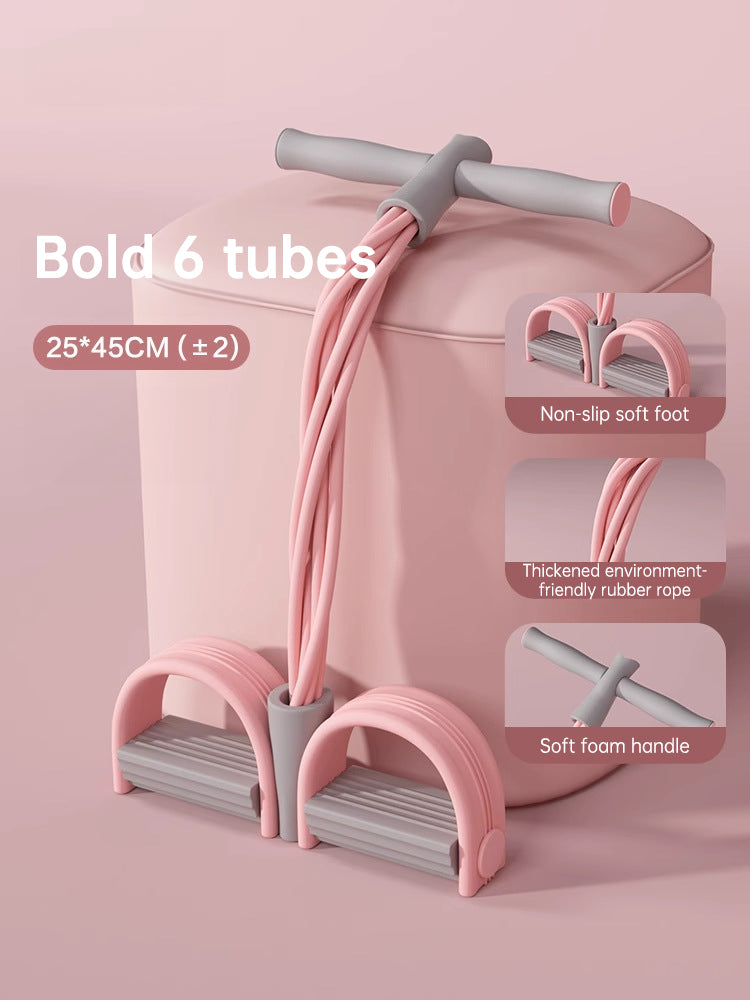 Bandes de résistance élastiques - Kit 6 tubes pour fitness et musculation à domicile