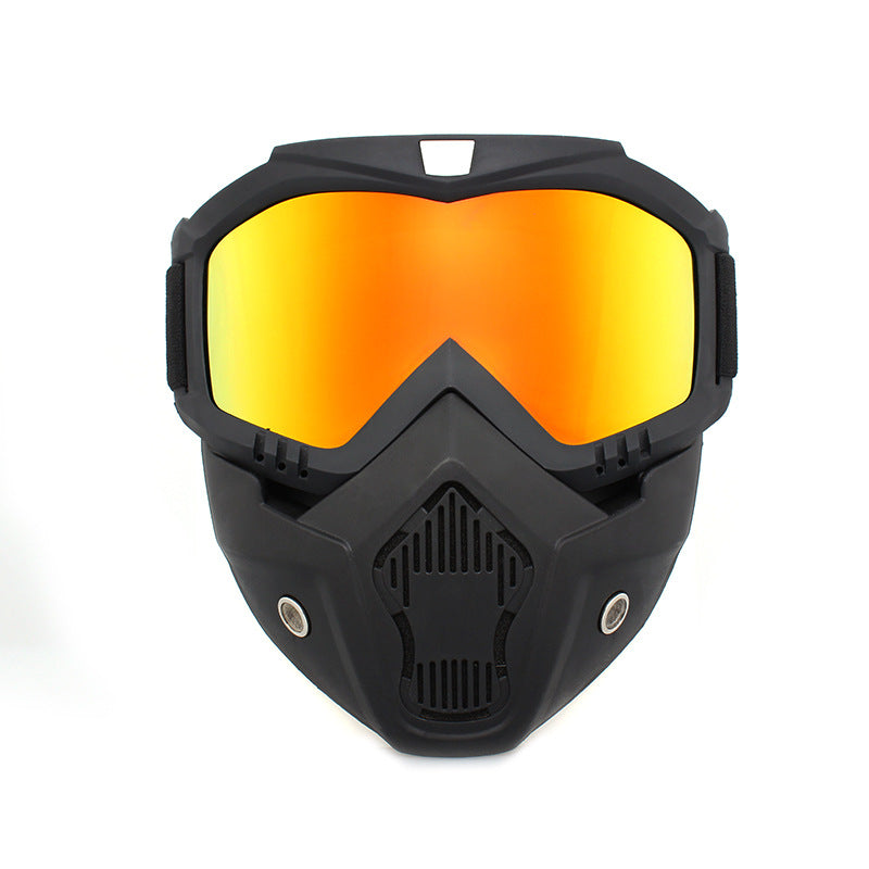 Masque moto ski tout-terrain style Harley rétro