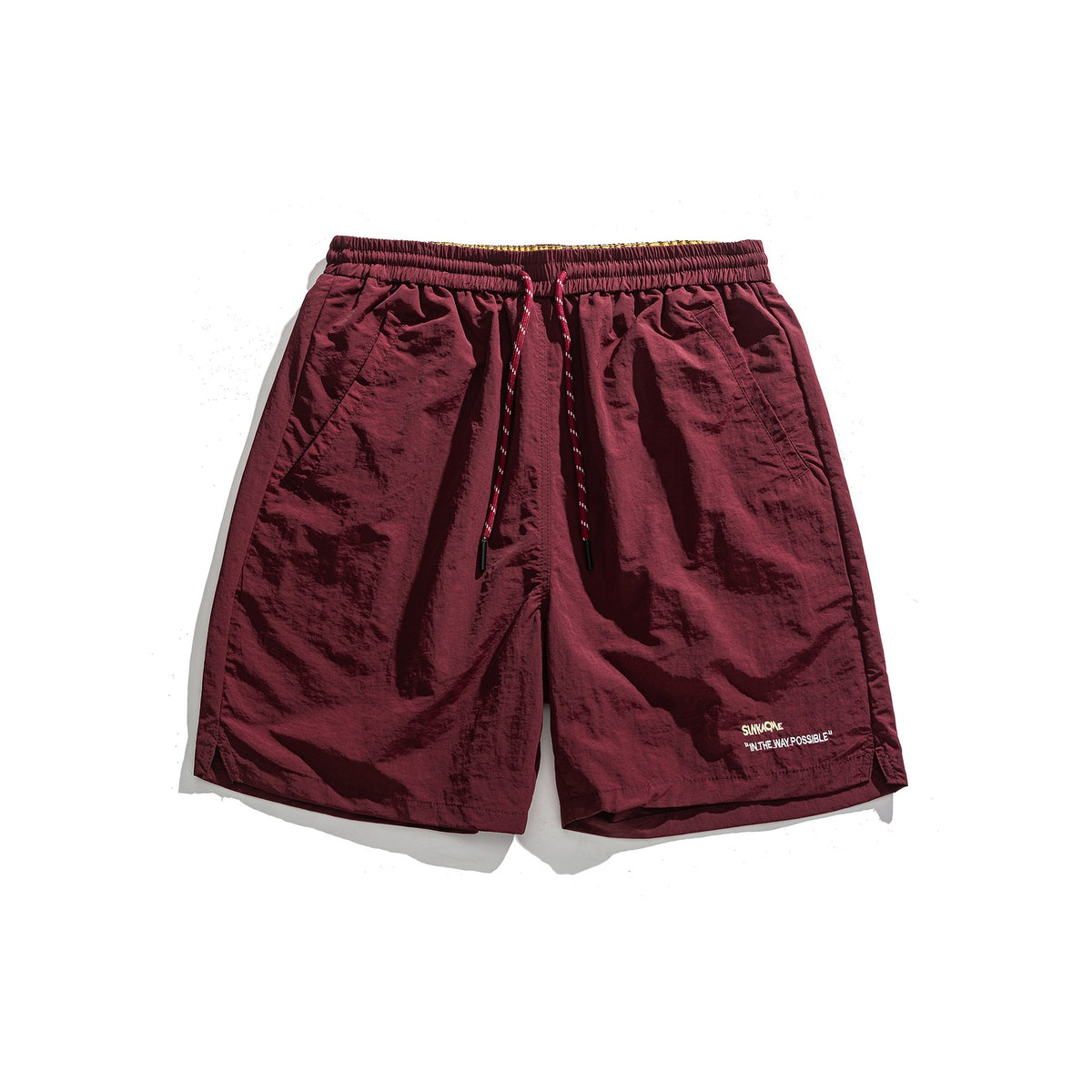 Lockere Sportshorts mit schlichter Buchstabenstickerei