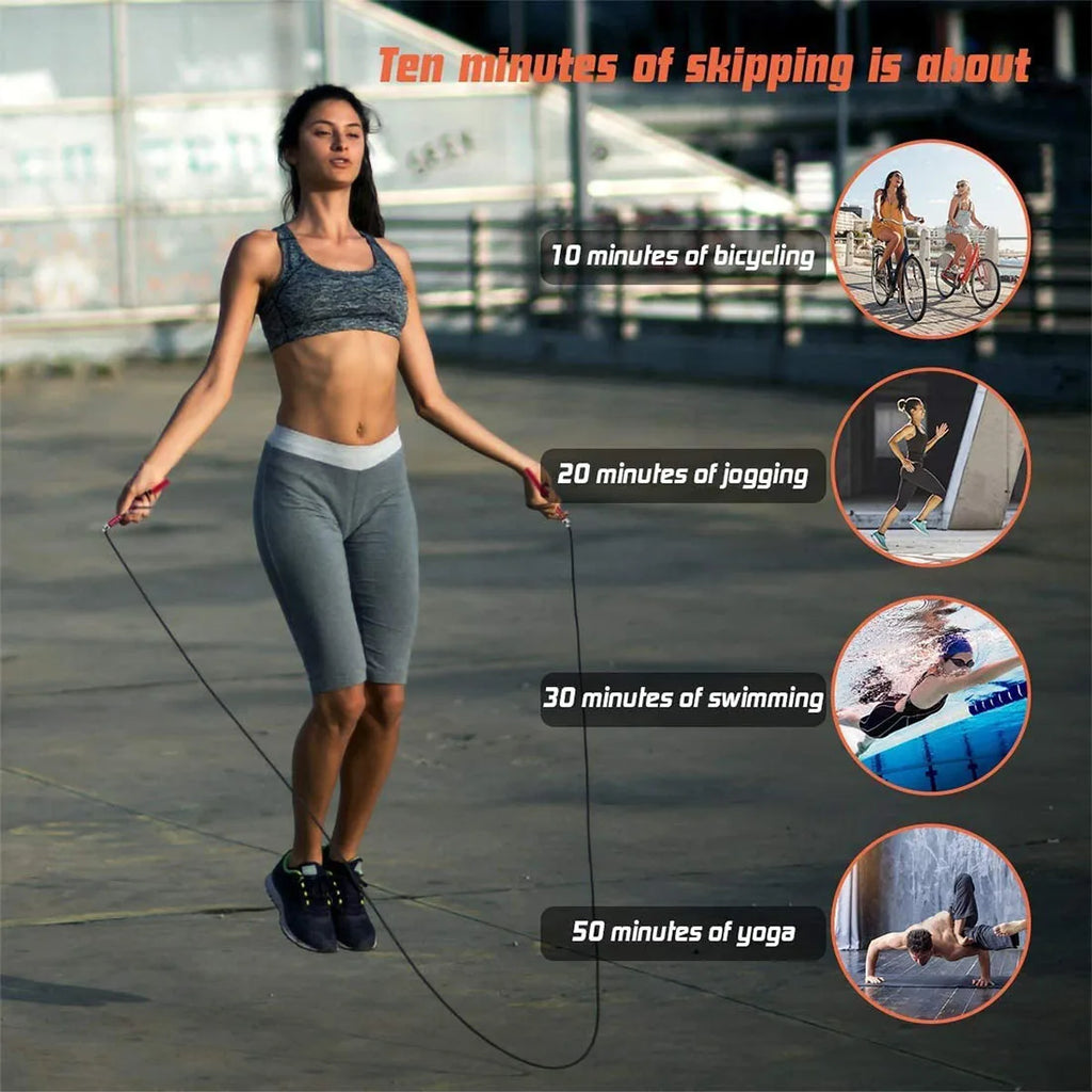 Corde à sauter CrossFit PVC - Corde de vitesse ajustable fitness boxe MMA