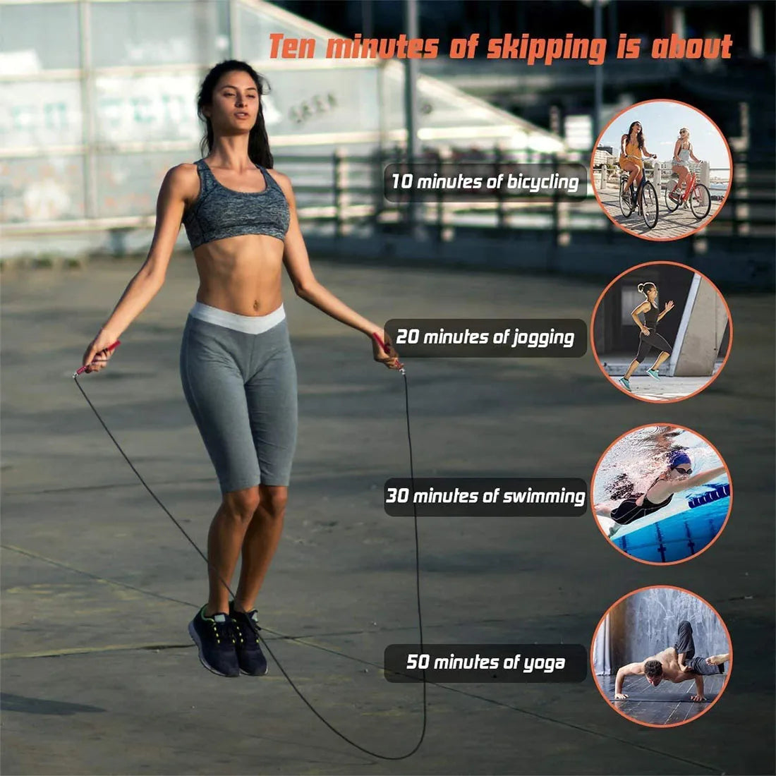 Corde à sauter CrossFit PVC - Corde de vitesse ajustable fitness boxe MMA