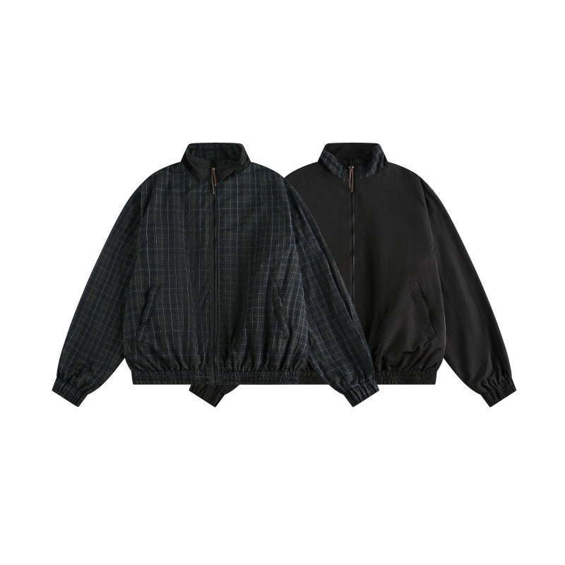 Reversible Vintage Unisex Loose Casual Sport Jacket